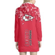 Gift For Fan Kansas City American Football Team Road Super Bowl Lady Hoodie Dress Women's Long Sleeve Hooded Jumpers Casual Dress Gifts