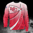 Kansas City American Football Team Road Super Bowl Ombré For Fan Gift Sweatshirt Long Sleeve Crewneck Casual Pullover Top