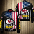 Kansas City American Football Team Road Super Bowl USA Flag Gift For Fan Team Bomber Jacket Outerwear Champion Gift
