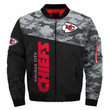 Kansas City American Football Team Road Super Bowl Camo Gift For Fan Team Bomber Jacket Outerwear Champion Gift