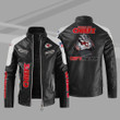 Kansas City American Football Team Road Super Bowl Leather Jacket� Bomber Coat Fans Outwear Windproof Motorcycle Zipper Leather Jacket