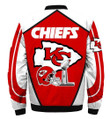Kansas City American Football Team Road Super Bowl Jacket Super Bowl Champions Bomber Coat Fans Outwear Windproof Motorcycle Zipper Leather Jacket