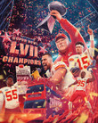 Super Game Final Champion Super Bowl Kansas City Winner Patrick Mahomes Poster