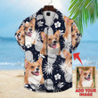 Personalized Custom Photo Your Dog With Pineapple And Flowers For Dog Lovers Short Sleeve Hawaiian Shirt