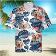 Personalized Custom Photo Your Dog And Tropical Blue Berry Gift For Dog Lovers Short Sleeve Hawaiian Shirt