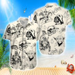 Star Wars Hawaiian Shirt, Darth Vader, Luke Skywalker, Yoda, The Mandolorian Short Sleeve Shirt
