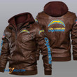 Men's Los-Angeles-Chargers Leather Jacket With Hood, Badge Los-Angeles-Chargers Black/Brown Leather Jacket Gift Ideas For Fan