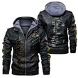 Men's Baltimore Baltimore-Ravens Ravens Leather Jacket With Hood, Player Name Black/Brown Leather Jacket Gift Ideas For Fan