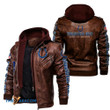 Men's Indianapolis-Colts Leather Jacket With Hood, Build The Monster Indianapolis-Colts Black/Brown Leather Jacket Gift Ideas For Fan