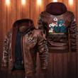  Men's Jacksonville-Jaguars Leather Jacket With Hood, Snoopy Jacksonville-Jaguars Black/Brown Leather Jacket Gift Ideas For Fan