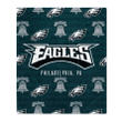 Philadelphia-Eagles Blanket, The Iggles With Bells Fleece Blanket, Green Sherpa Blanket