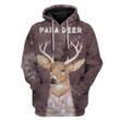 Hoodie Zip Hoodie Custom T-shirt - Hoodies PAPA Deer