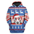 Hoodie Zip Hoodie Custom T-shirt - Hoodies Ugly Christmas Dog Apparel