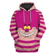 Hoodie Zip Hoodie Cheshire Cat Custom T-shirt - Hoodies Apparel
