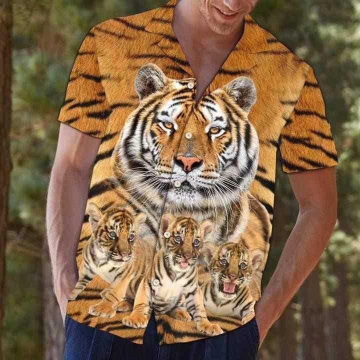 Great Tiger Amazing Pattern Hawaii Hawaiian Shirt