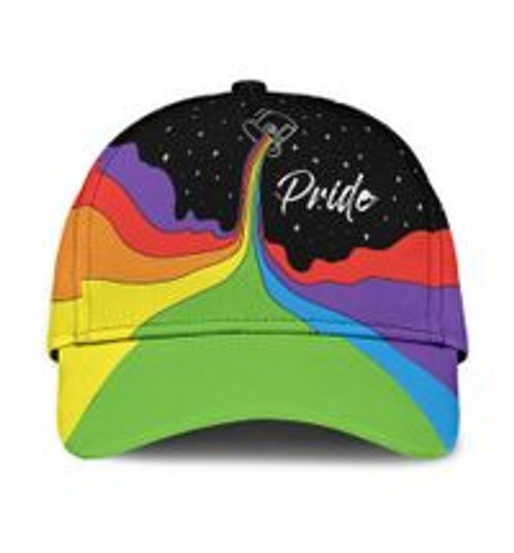 Paint Rainbow Pride Baseball Cap LGBT Supporter, Community Pride Month Classic Hat Men Woman Unisex