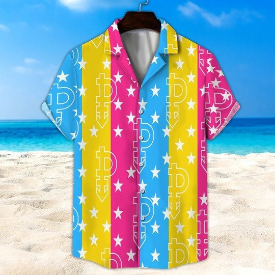 Shape Of White Star And Colorful Stripped For LGBT Community Pride Month Hawaii Hawaiian Shirt