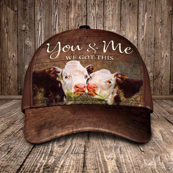 Couple Cow Cattle You & Me We Got This Baseball Cap Classic Hat Men Woman Unisex