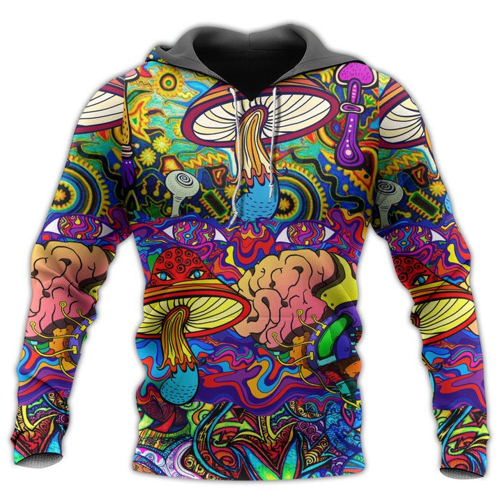Hippie Mushroom Colorful Lover - Hoodie