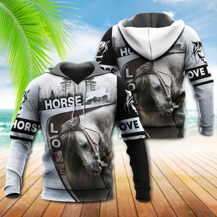 Horse So Beautiful In Forest - Hoodie