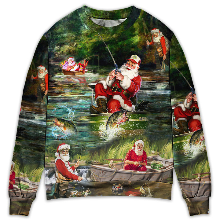 Christmas Merry Fishmasand A Happy New Reel Gift For Lover Ugly Christmas Sweater