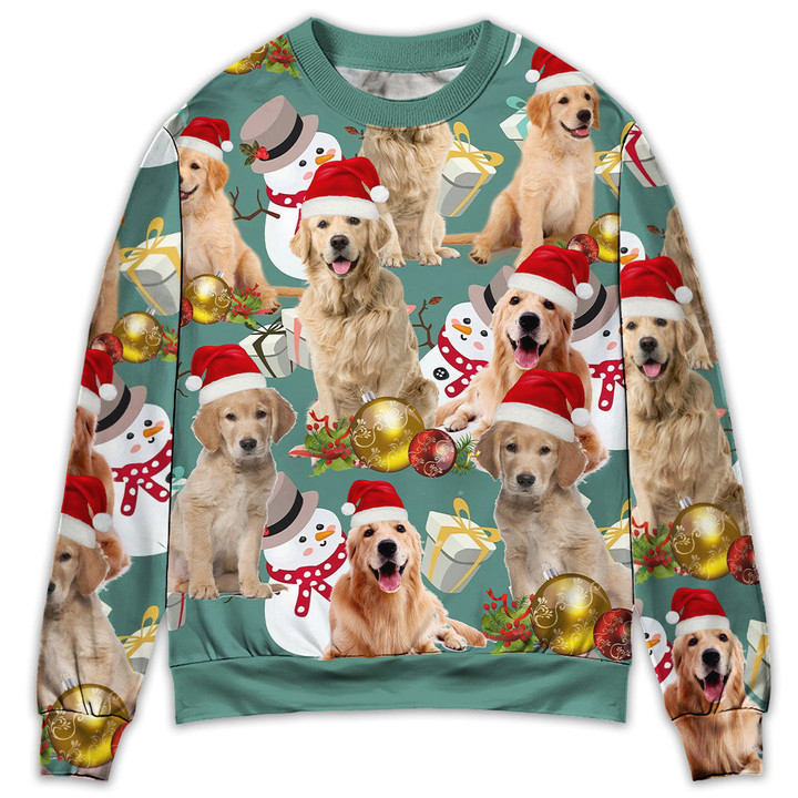 Golden Retriever Merry Christmas Gift For Lover Ugly Christmas Sweater