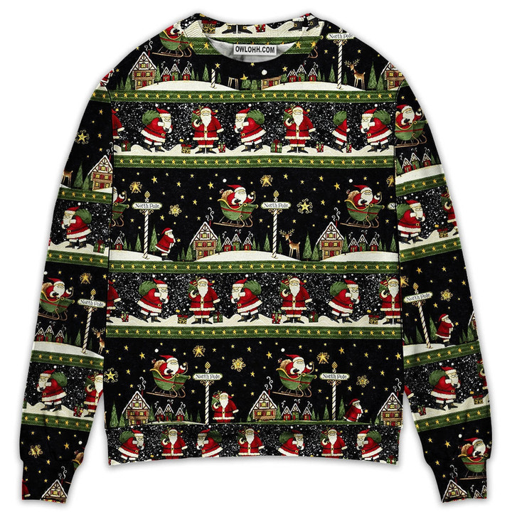 Christmas Santa Claus Big Night Gift For Lover Ugly Christmas Sweater
