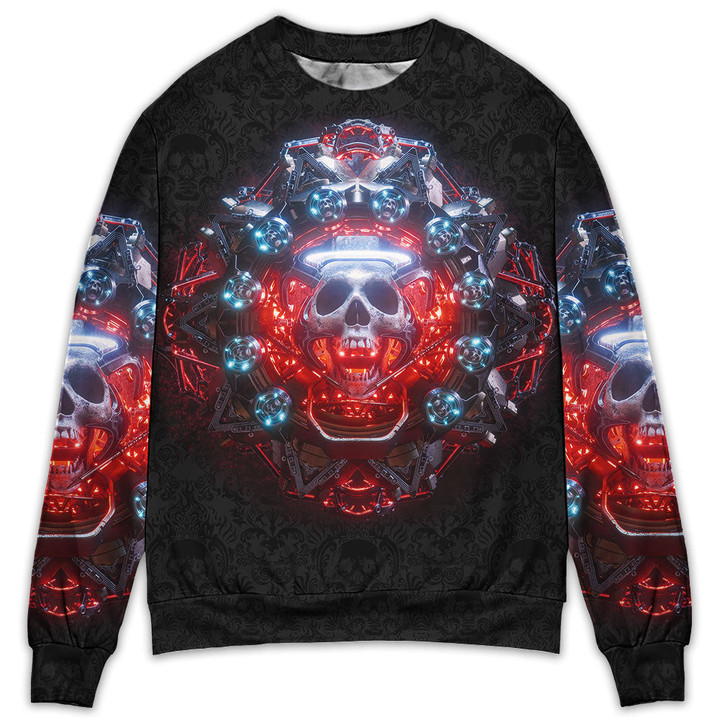 Skull Electric Dream Or Die Gift For Lover Ugly Christmas Sweater