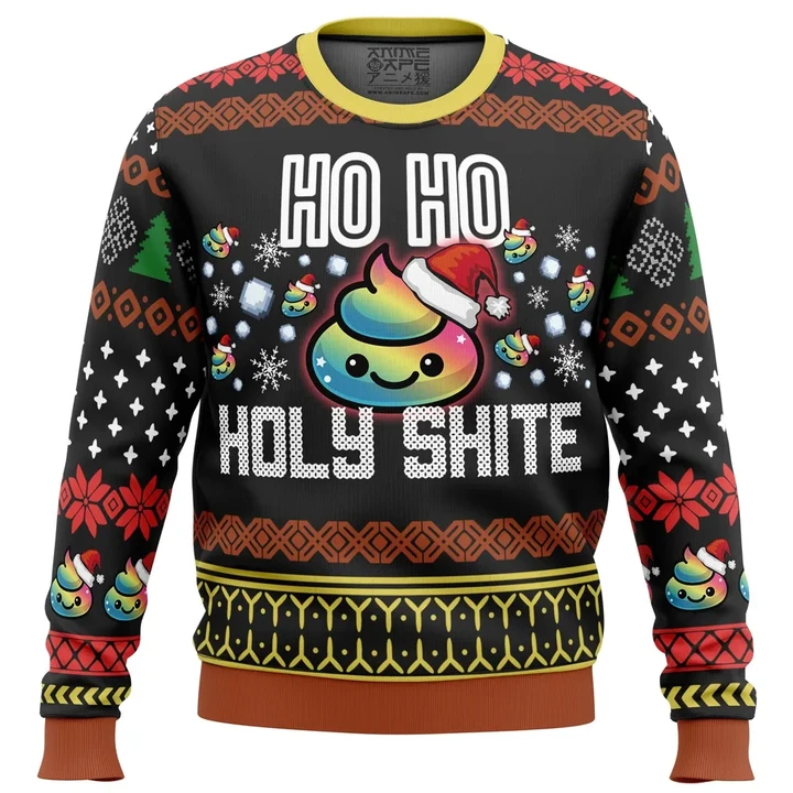 Poop Custom Gift For Fan Anime Christmas Ugly Sweater