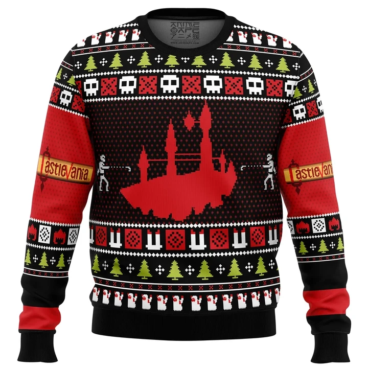 Christmas Castlevania Custom Gift For Fan Anime Christmas Ugly Sweater