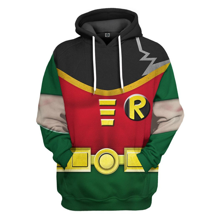 3D Teen Titan Robin Cosplay Custom Tshirt Hoodie Apparel