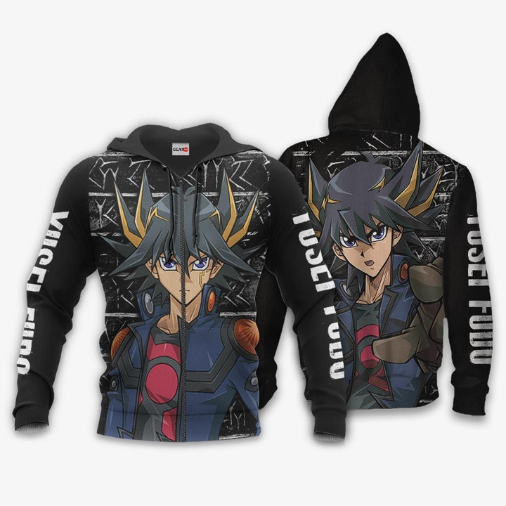 Yusei Fudo Custom Anime Gift For Fan Hoodie Zip Sweatshirt Casual Hooded Jacket Coat