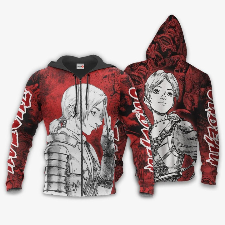 Berserk Judeau Custom Anime Gift For Fan Hoodie Zip Sweatshirt Casual Hooded Jacket Coat