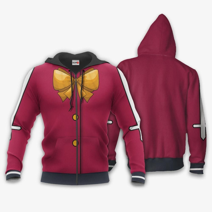 Yellow Bow Custom Anime Gift For Fan Hoodie Zip Sweatshirt Casual Hooded Jacket Coat