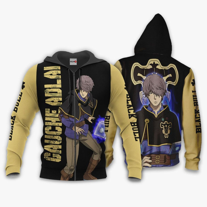 Black Bull Gauche Adlai Custom Anime Gift For Fan Hoodie Zip Sweatshirt Casual Hooded Jacket Coat