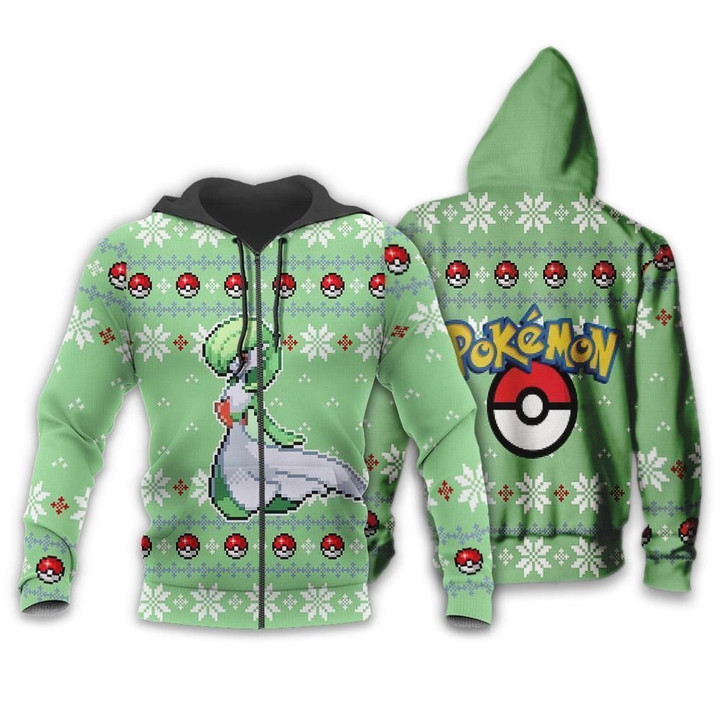 Pokemon Gardevoirr Custom Anime Gift For Fan Hoodie Zip Sweatshirt Casual Hooded Jacket Coat