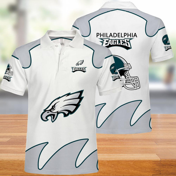 Philadelphia American Football Philly Eagles Super Bowl Mens Gift For Fan Men's Polo Shirts Short Sleeve Casual Loose Sports Tops