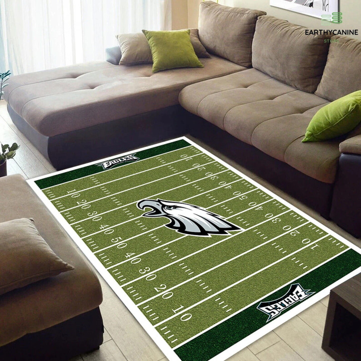 Philadelphia American Football Philly Eagles Super Bowl Team Symbol Gift For Fan Rectangle Area Rug Home Decor Floor