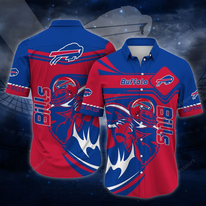 Buffalo American Football Team Bisons Bills Team Rugby Player Great Gift For Fan Short Sleeve Hawaiian Shirt