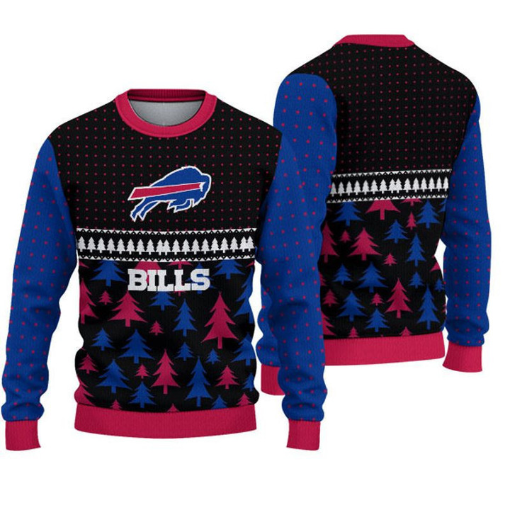 Team Buffalo American Football Team Bisons Bills Team Gift For Xmas Ugly Christmas Sweater