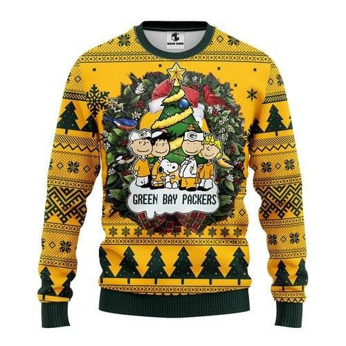 Great Gift Green Bay American Football Team Packers Aaron Rodgers Christmas Ugly Sweater