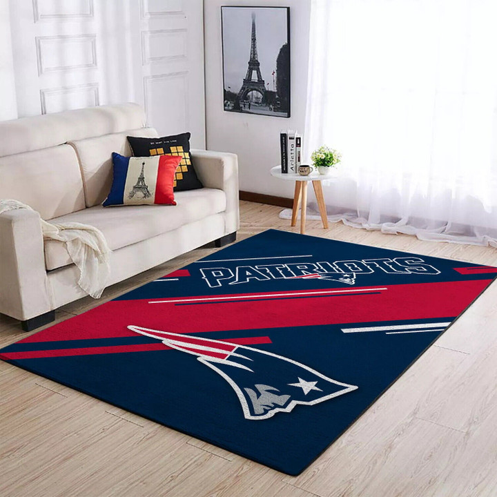 The New England Pat American Football Team Patriots Team For Fan Rectangle Area Rug Home Decor Floor