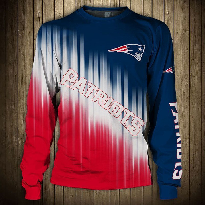 New England Pat American Football Team Patriots Two Tone Great Gift Sweatshirt Long Sleeve Crewneck Casual Pullover Top