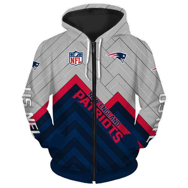 New England Pat American Football Team Patriots Zip Up Gift For Fan Hoodie Zip Hoodie Sweatshirt Casual Hooded Jacket Coat