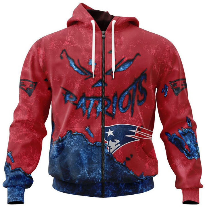 New England Pat American Football Team Patriots Hoodie 3D devil eyes gift for fans Hoodie Zip Sweatshirt Casual Hooded Jacket