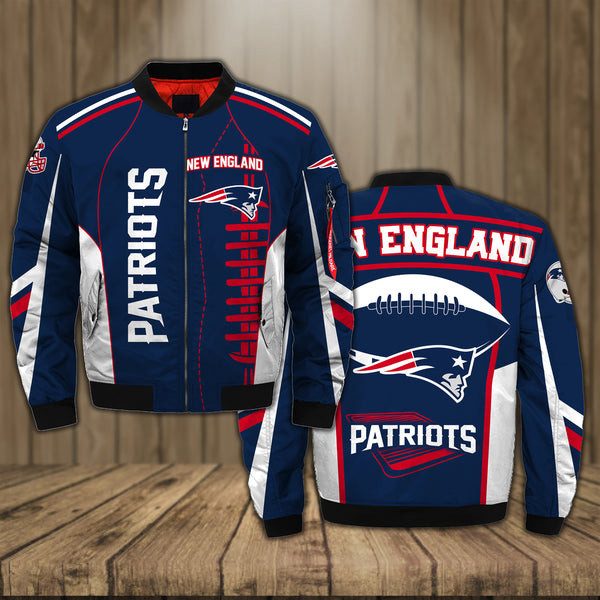 New England Pat American Football Team Patriots Tie Shoelaces Gift For Fan Team Bomber Jacket Outerwear Christmas Gift