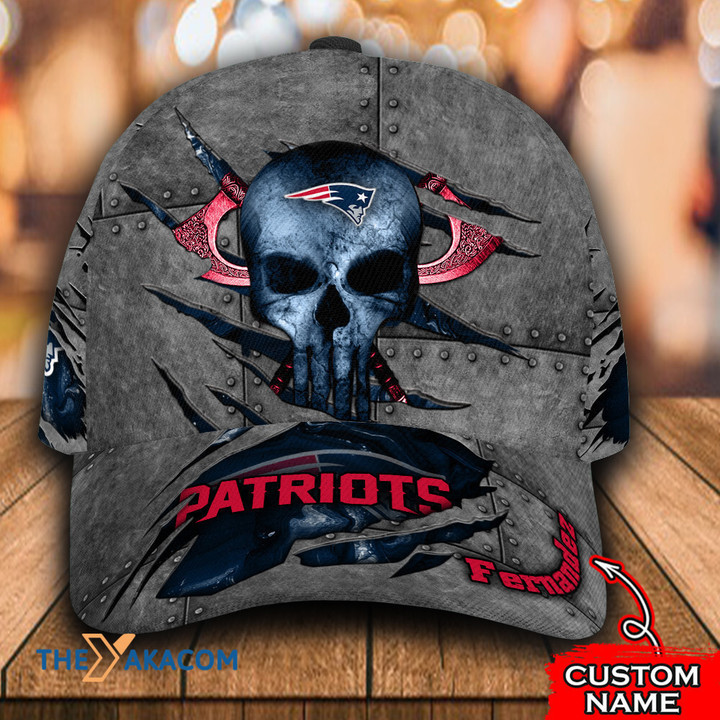 Personalized Skull New England Pat American Football Team Patriots Fan Team Baseball Cap Classic Hat Men Woman Unisex