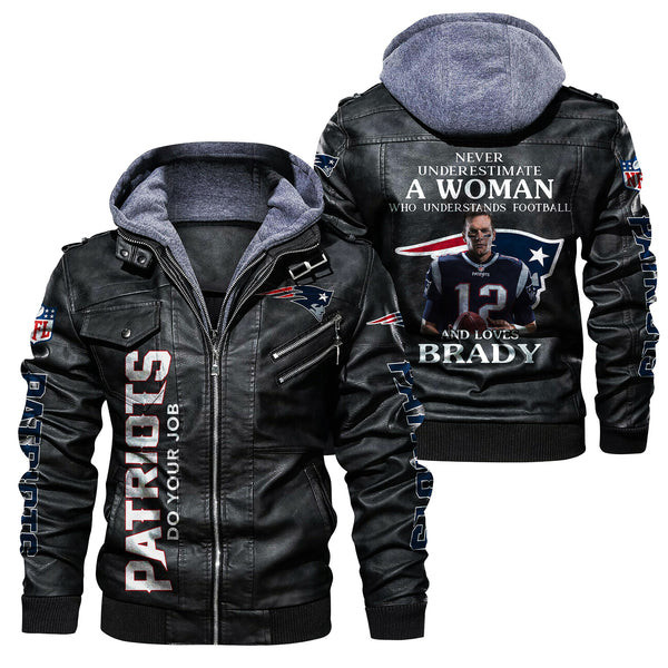 New England Pat American Football Team Patriots Team A Woman And Loves Jacket With Hood Winter Coat Gifts