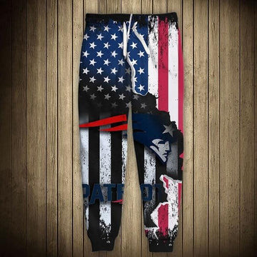 America Flag Men's New England Pat American Football Team Patriots Gift For Christmas Chargers Sweatpants Jogging