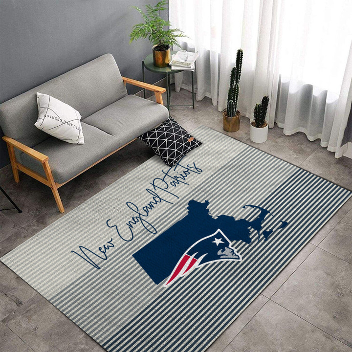 Cross The New England Pat American Football Team Patriots Team Rectangle Area Rug Home Decor Floor